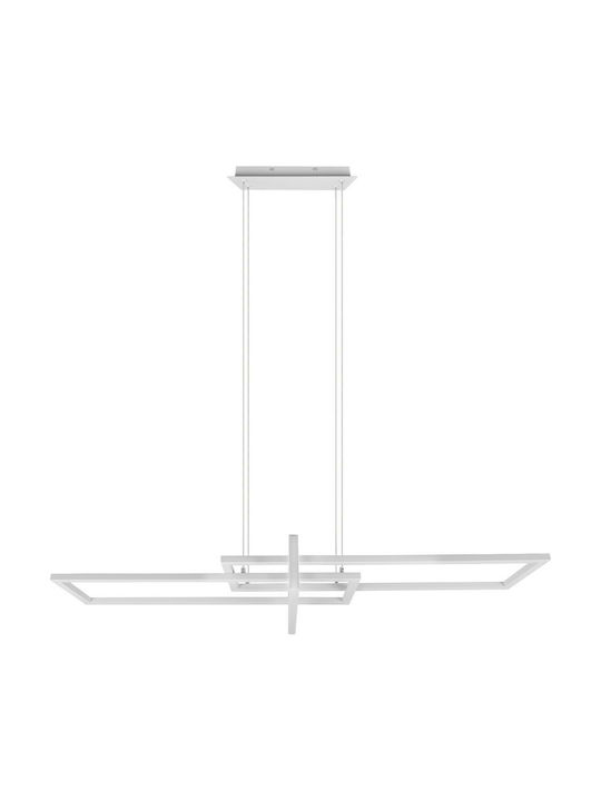 Trio Lighting Salinas Adjustable Pendant Light White Rail 110x40x40cm