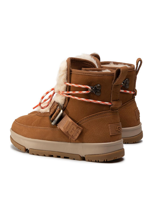 Класически Weather Hiker Дамски ботуши с козина Тауп