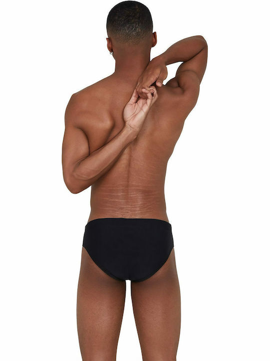 Tech Placement 7cm Costume de baie bărbați Slip Negru