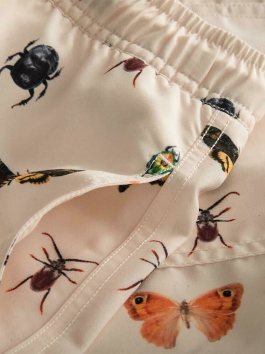 Bugsy Men's Swimwear Shorts Beige with Patterns