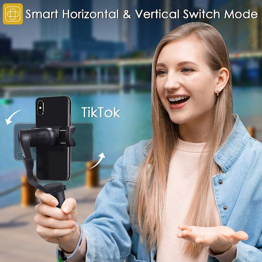 Hohem iSteady X Gimbal Κινητού με Σταθεροποιητή 3 Αξόνων και 8 ώρες λειτουργίας Μαύρο