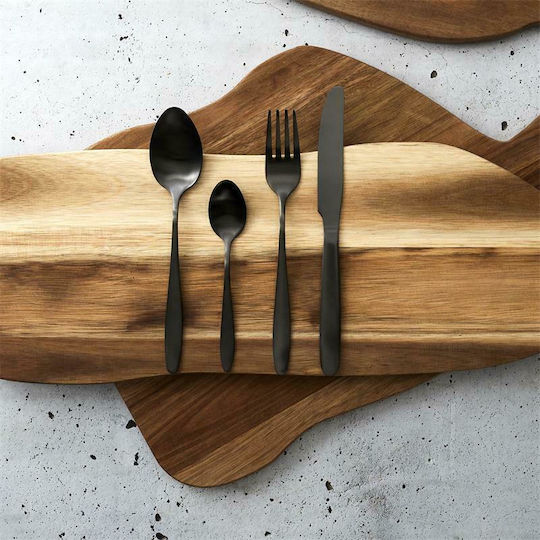 The Home Deco Factory Сет ножове и вилице Неръждаеми Черен 16бр
