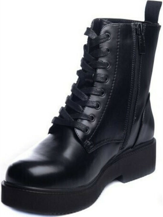 Women's Ankle Boots with Medium Heel Black