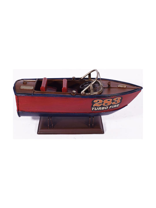 SP Souliotis Vintage Metallic Miniature Ship 24x10x10cm