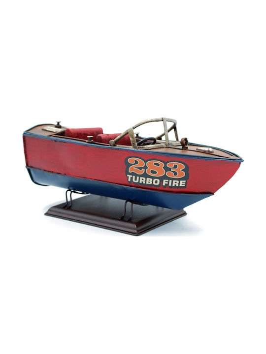SP Souliotis Vintage Metallic Miniature Ship 24x10x10cm
