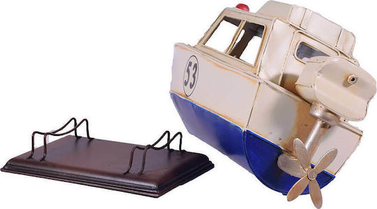 SP Souliotis Vintage Metallic Miniature Ship 27x10x14cm