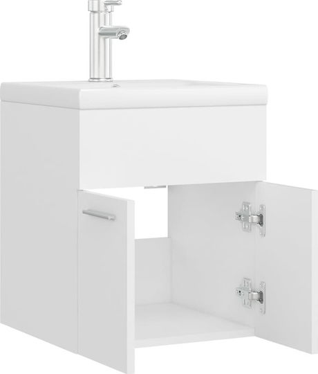 vidaXL Countertop with Sink L41xW38.5xH46cm White