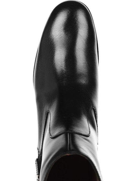 Leather Women's Ankle Boots Black