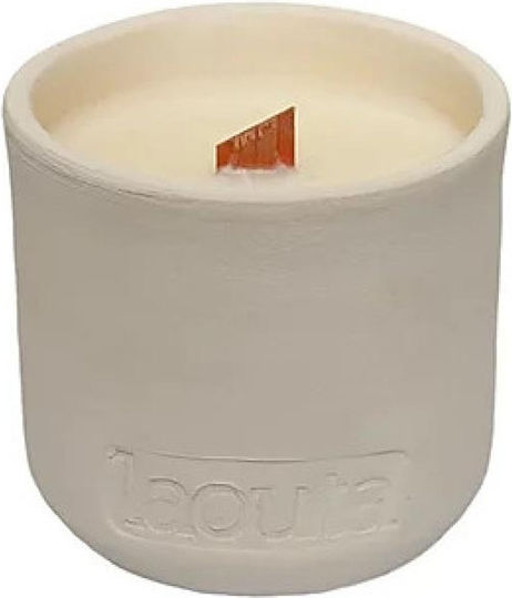 Laouta Natural Products Aromatic Soy Candle in Jar with Pomegranate Scent 200g