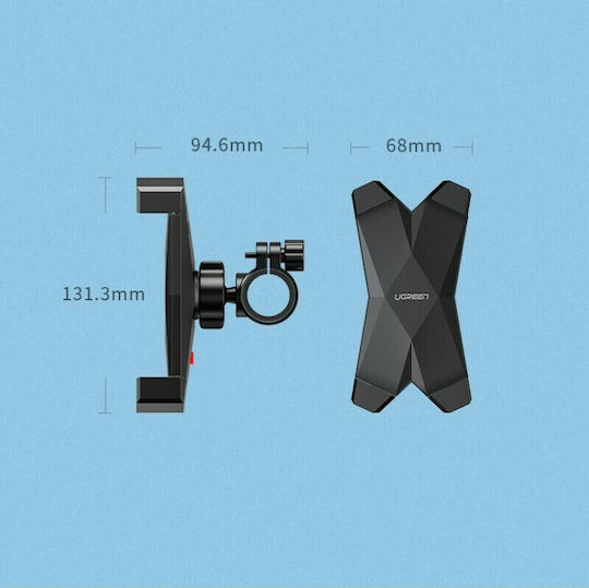 Ugreen Bicycle Mobile Phone Holder 4.6" - 6.5" Black