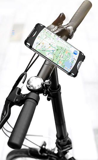 Usams US-ZJ053 Bicycle Mobile Phone Holder Rubber Black