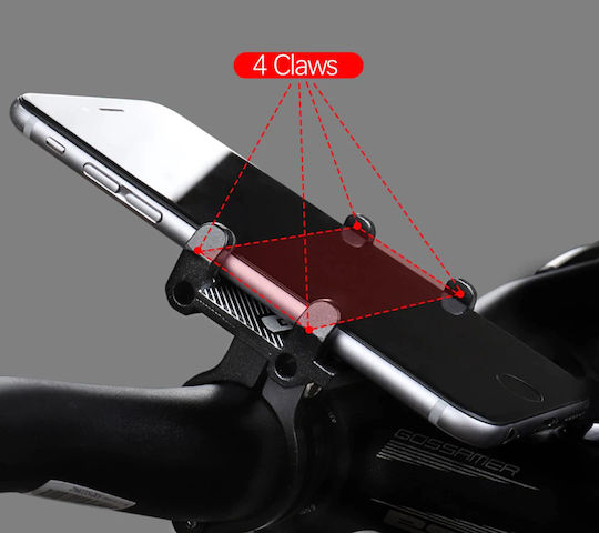 Gub Gub Mount Phone Motorcycle with Adjustable Arm 3.5-6.2" for Steering Wheel Black