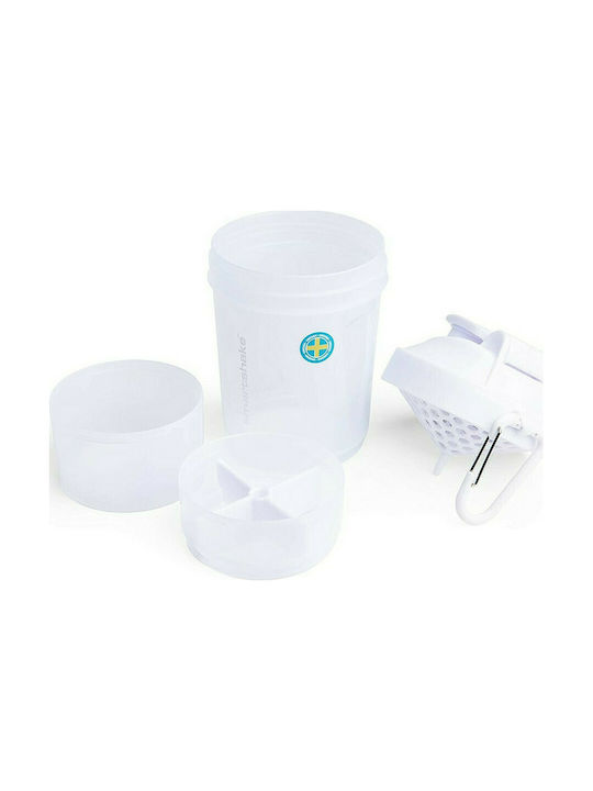 SmartShake Original2Go Plastic Protein Shaker 600ml White