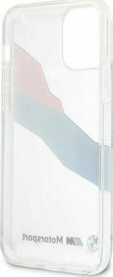 BMW Motorsport Tricolor Back Cover Silicone Transparent (iPhone 12 Pro Max)
