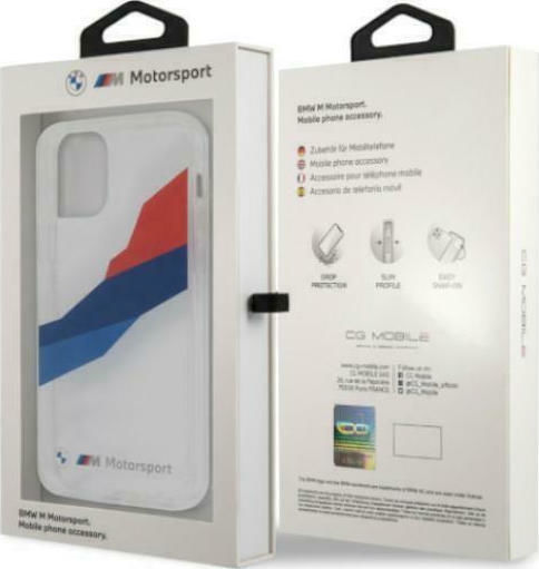 BMW Motorsport Tricolor Back Cover Silicone Transparent (iPhone 12 Pro Max)