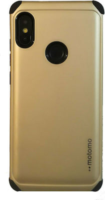 Motomo Back Cover Σιλικόνης Gold (Xiaomi Redmi Note 5)