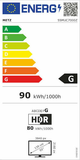 Metz Smart Τηλεόραση 55" 4K UHD LED 55MUC7000Z HDR (2020)
