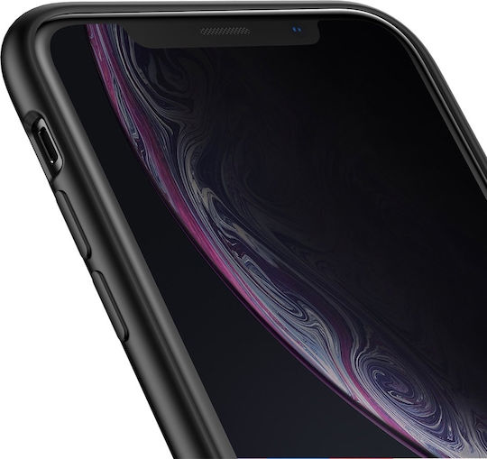Matt Back Cover Σιλικόνης 1.2mm Μαύρο (iPhone XR)