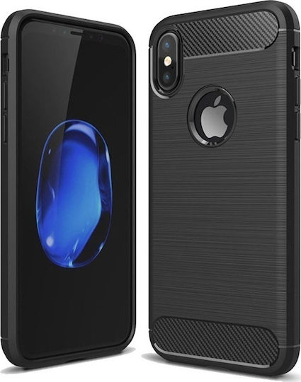 Forcell in Back Cover Σιλικόνης Μαύρο (iPhone XS Max)
