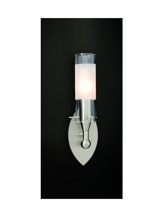 Home Lighting Korina Modern Lamp Wall with Socket E14 Silver 7x10x7cm