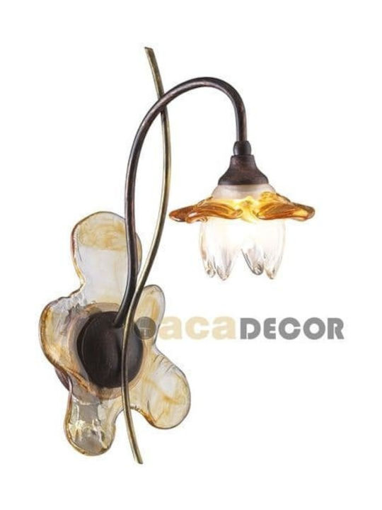 Aca Classic Wall Lamp G9 9cm Bronze