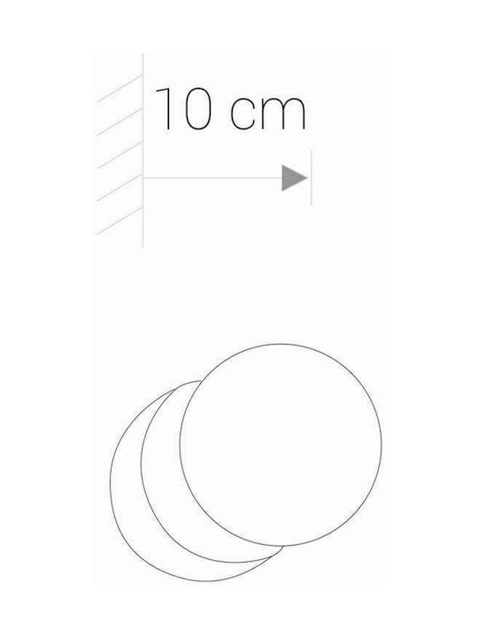 Nowodvorski Modern Bathroom Wall Lamp with G9 Socket Silver 8x8x8cm