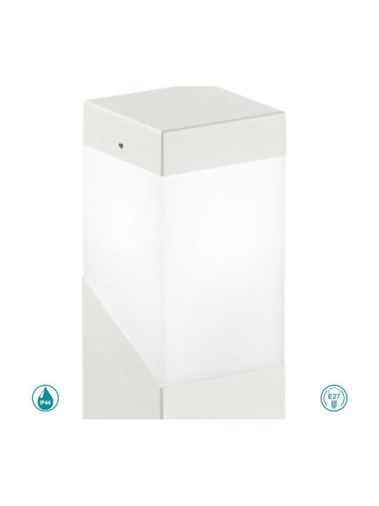 Gea Luce Sury Outdoor Floor Lamp Small Post IP44 for E27 Light Bulb Base White