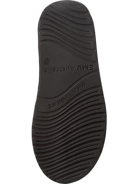 Stinger Suede Γυναικεία Μποτάκια με Γούνα Μαύρα
