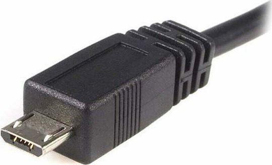 StarTech Regular USB 2.0 to micro USB Cable Μαύρο 3m (UUSBHAUB3M)