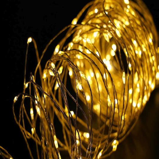 100 Lichter LED 10m. Warmes Weiß in Zeichenfolge 1Stück