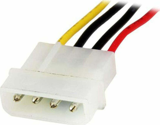 StarTech 4-пинов молекс - 4-пинов молекс Кабел 0.3м Многоцветен (LP4POWEXT12)
