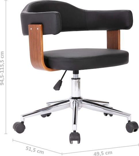 Scaune Sala de mese Black 2buc 49.5x51.5x94.5buc