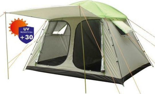 Panda Sky II Σκηνή Camping Πράσινη 3 Εποχών για 4 Άτομα 240x300x190εκ.