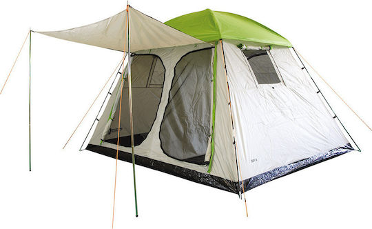 Panda Sky II Σκηνή Camping Πράσινη 3 Εποχών για 4 Άτομα 240x300x190εκ.