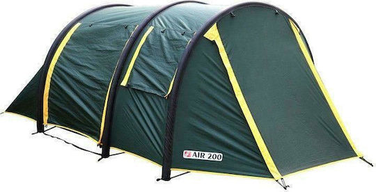 Grasshoppers Air 300 Σκηνή Camping Τούνελ Φουσκωτή Χακί με Διπλό Πανί 3 Εποχών για 3 Άτομα 370x230x140εκ.