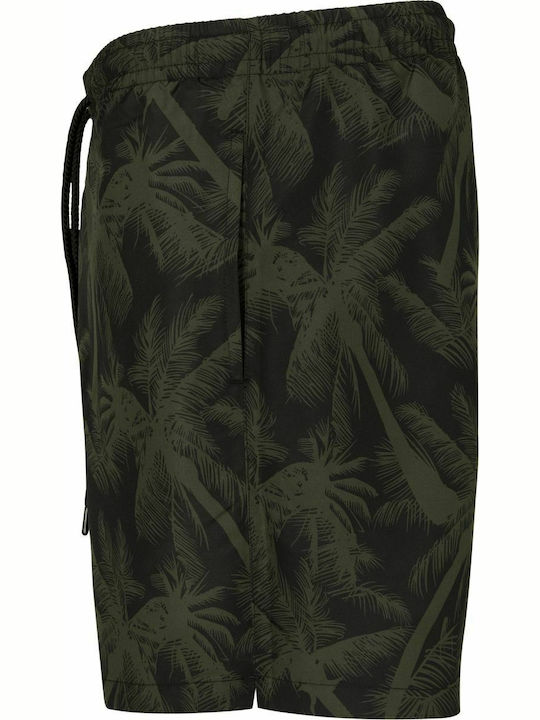 Men's Swimwear Shorts Palm Olive with Patterns