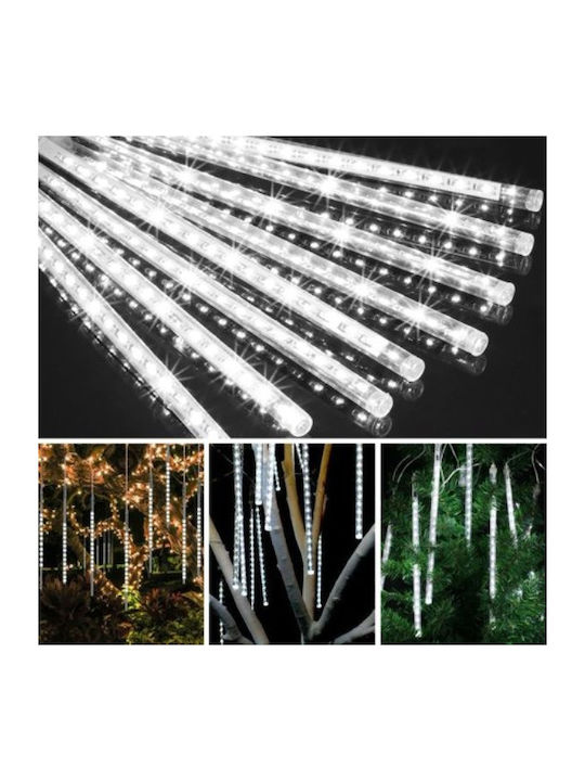 8 Lichterketten LED 2.5m. x 47cm Warmes Weiß Typ Meteor 1Stück