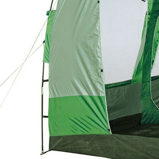 Campus Summer Camping Tent Green with Double Cloth for 7 People 400x330x220cm