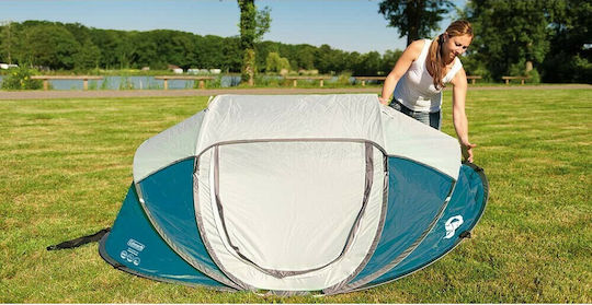Coleman Galiano 2 Automatic Camping Tent Pop Up Blue 3 Seasons For 2 People 230x135x90cm