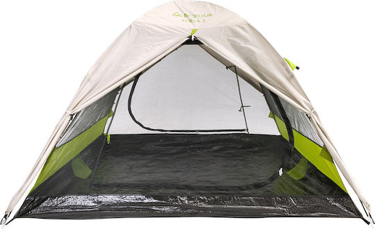 Bigfour Versa 3 Camping Tent Igloo Green with Double Cloth 3 Seasons for 3 People 205x205x135cm