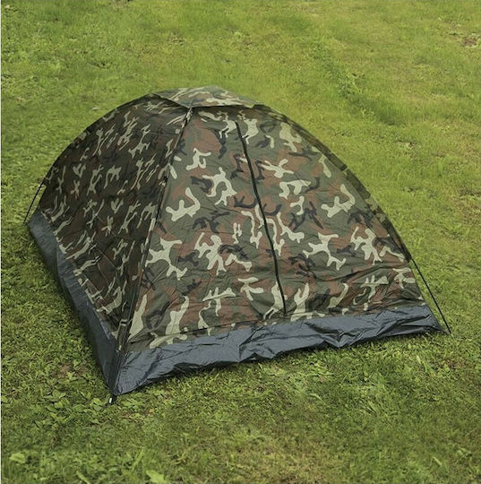 Mil-Tec Καλοκαιρινή Σκηνή Camping Igloo Ορειβασίας Χακί για 3 Άτομα Αδιάβροχη 20x145x100εκ.