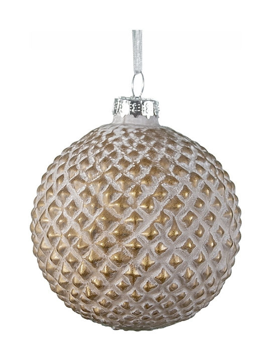 Zaros BL203 Christmas Glass Ball Ornament Gold 8x8cm 12pcs