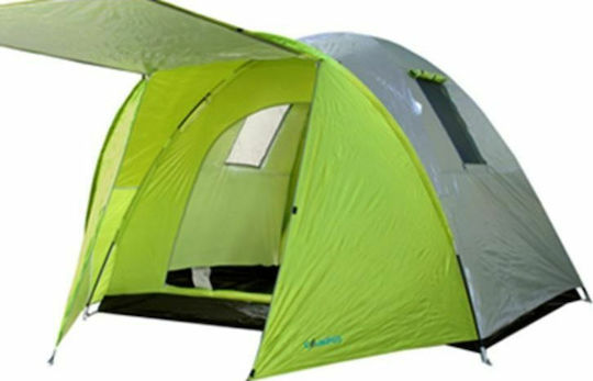 Campus Catalina Sommer Campingzelt Iglu Grün mit Doppeltuch für 5 Personen 250x240x180cm