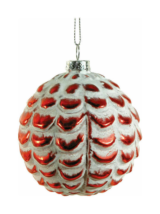 Lianos Christmas Glass Ball Ornament Red