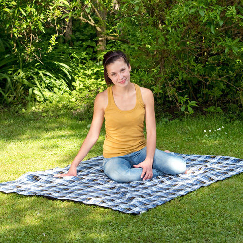 Amazonas Κουβέρτα Πικ Νικ Ultra Light 150x120cm σε Μπλε χρώμα