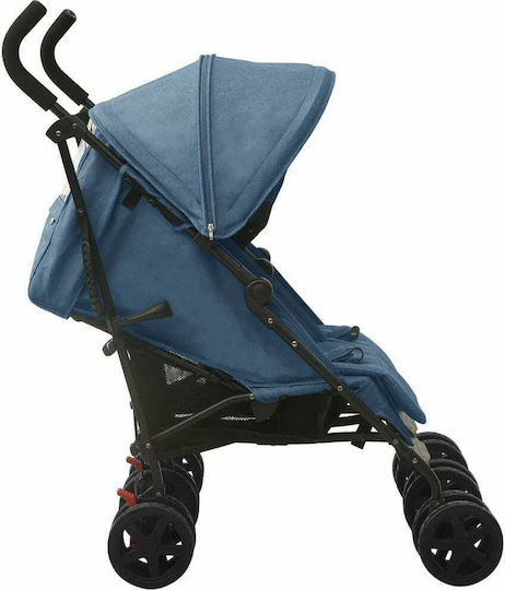vidaXL Umbrella Stroller Suitable from 6+ Months Navy Blue 14.4kg