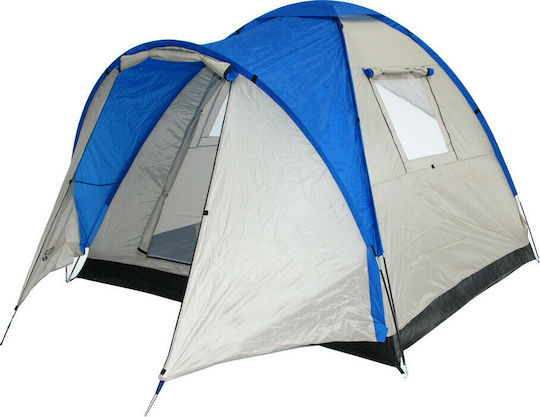 Panda Twist Καλοκαιρινή Σκηνή Camping Igloo Μπλε για 4 Άτομα 210x240x170εκ.
