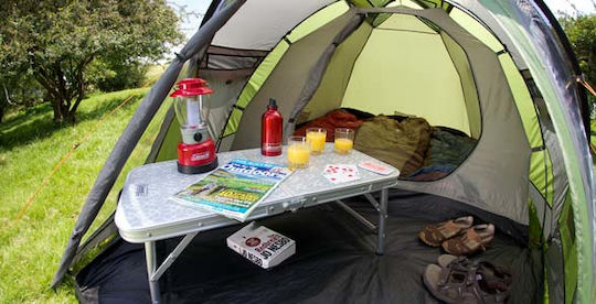 Coleman Darwin 4 Plus Σκηνή Camping Igloo Ορειβασίας Γκρι 4 Εποχών για 4 Άτομα Αδιάβροχη 3000mm 340x260x130εκ.