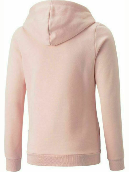 Puma Kids Sweatshirt with Hood and Pocket Pink