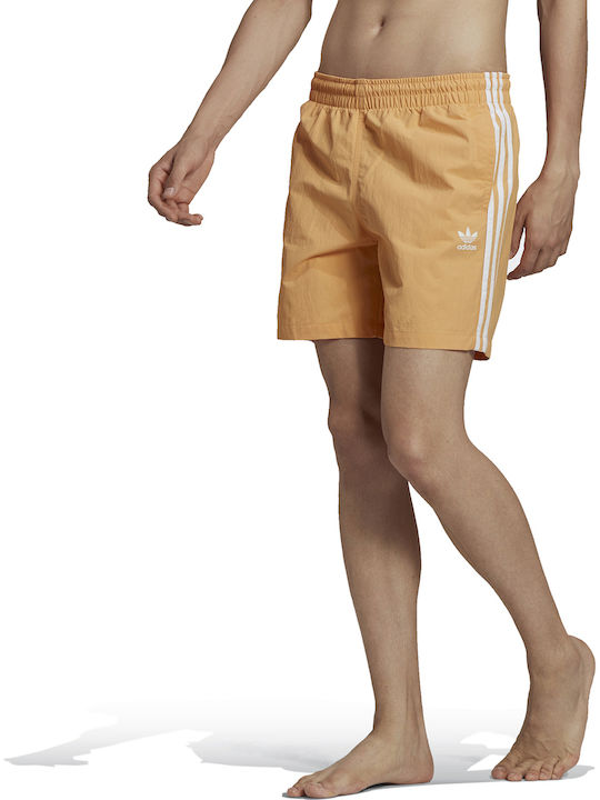 Originals Adicolor 3-Stripes Men's Swimwear Shorts Hazy Orange